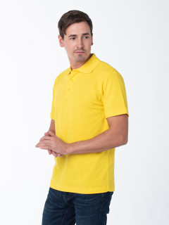 Мужская рубашка ПОЛО жёлтая